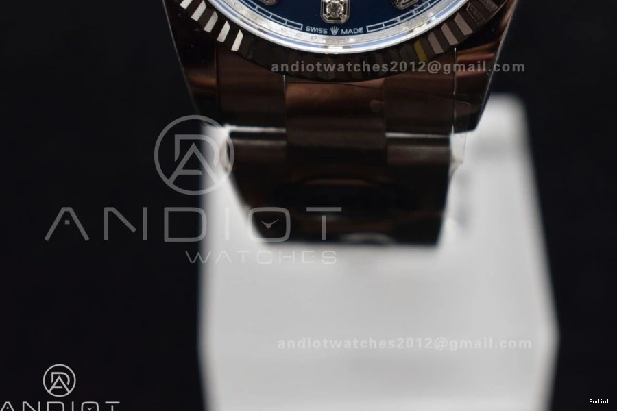 DateJust Steel Best 904L Diamonds Oyster on Blue 36 1:1 SA3235 Edition Bracelet Dial DIWF 0308